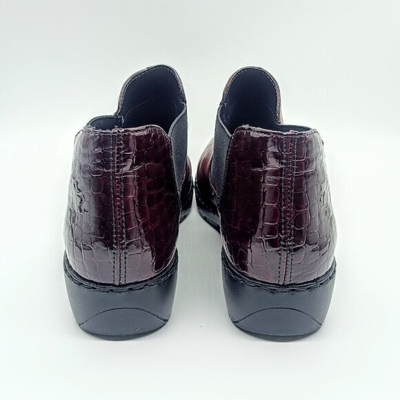 Rieker Chelsea Burgundy Red Leather Ankle Boots - EU42 - Picture 3 of 9